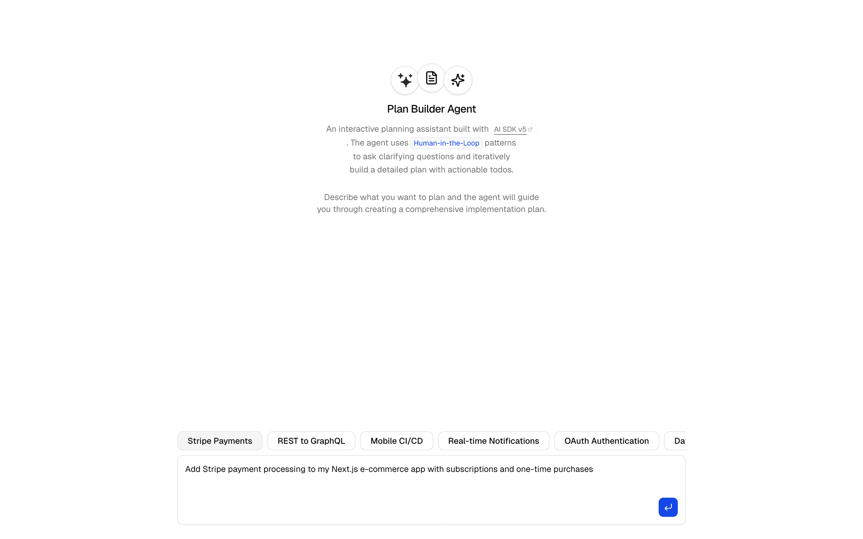 Human in the Loop Plan Builder Agent preview