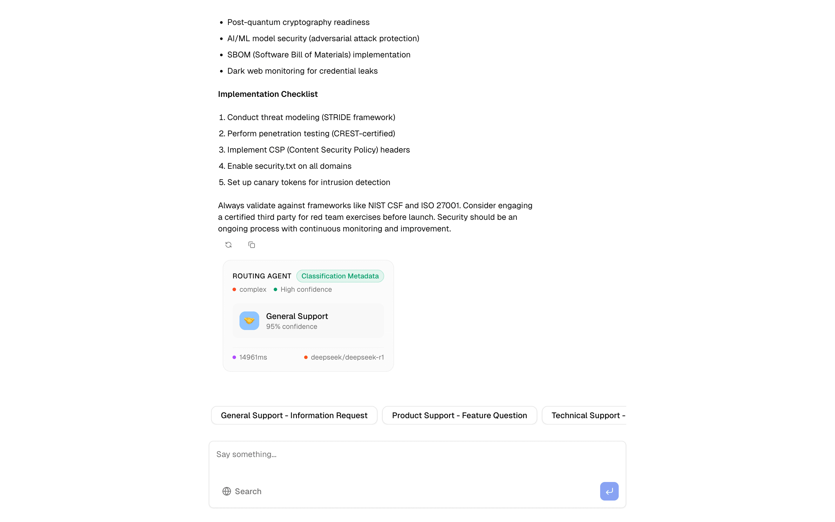 Agent Routing Pattern preview
