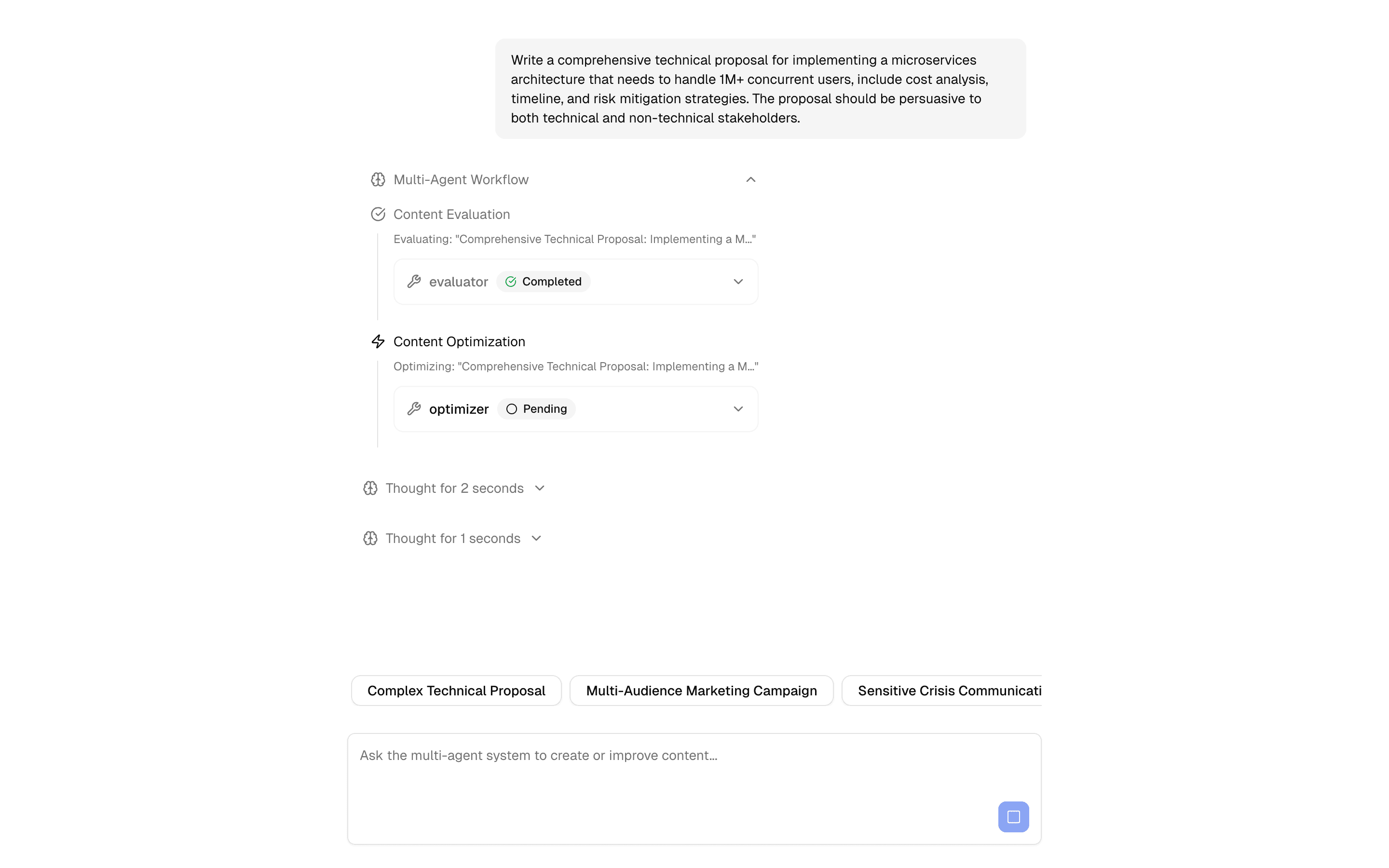 ai-chat-agent-evaluator-optimizer-pattern use cases example