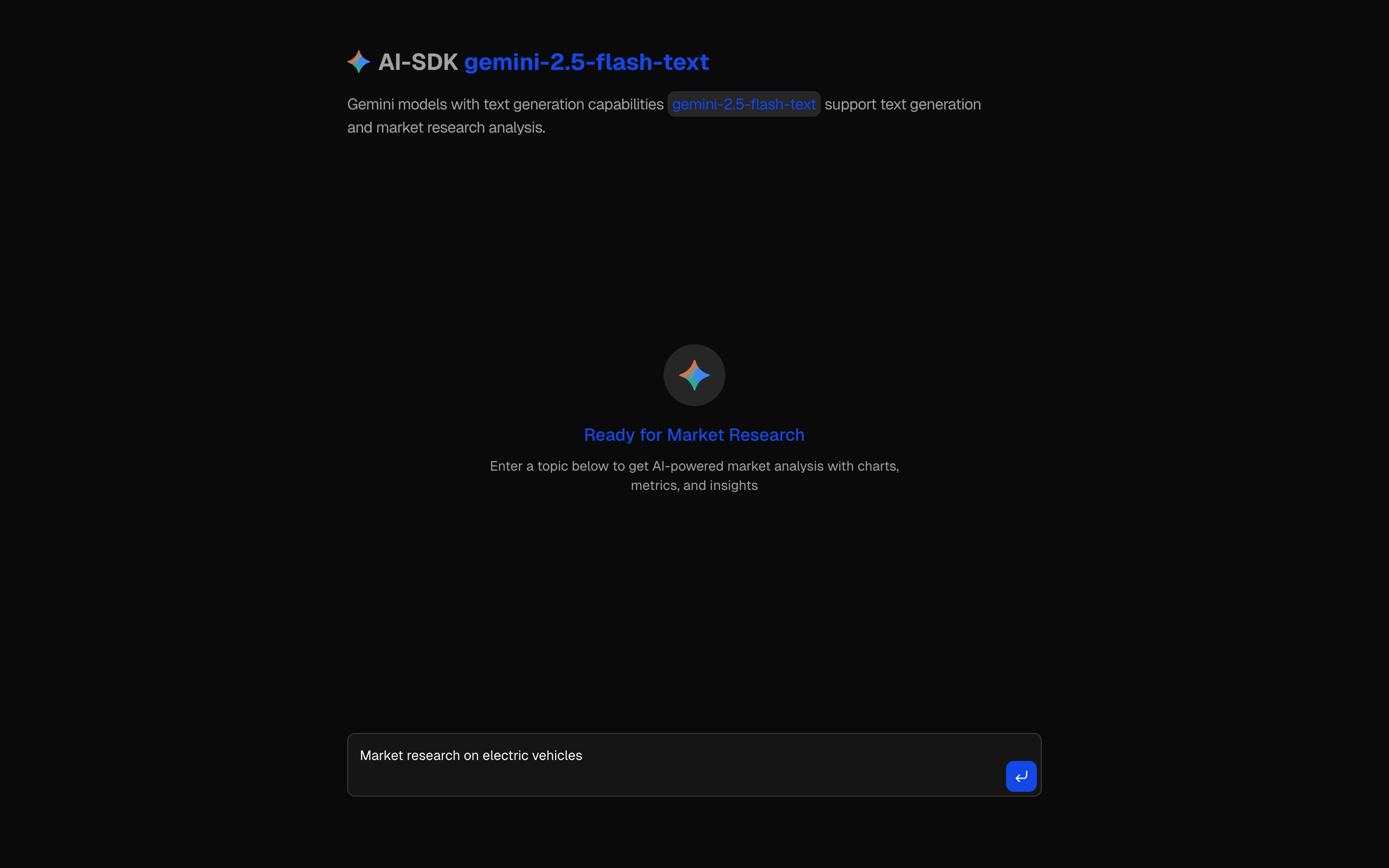 AI SDK Gemini Flash Text preview