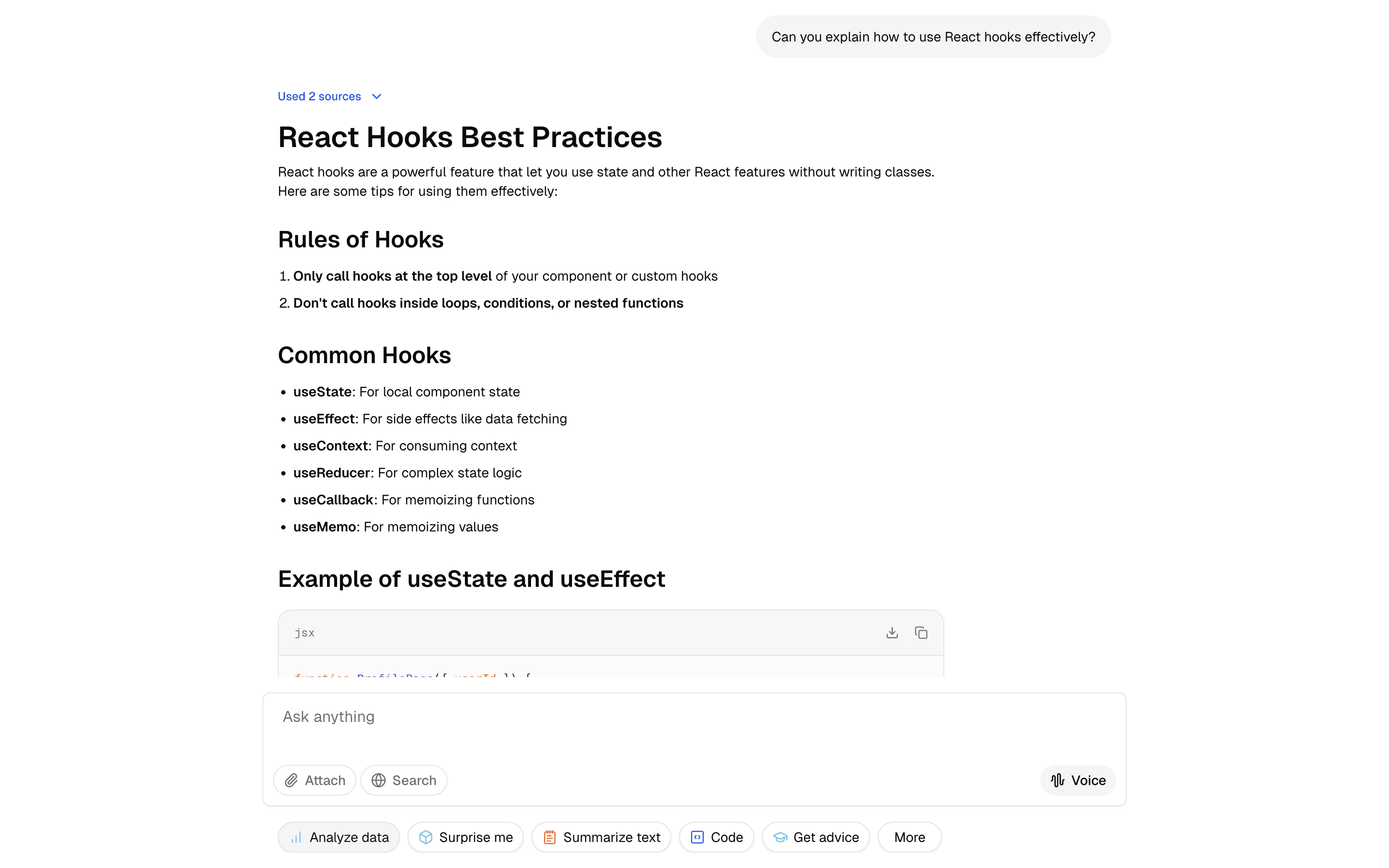 chat-gpt demos example