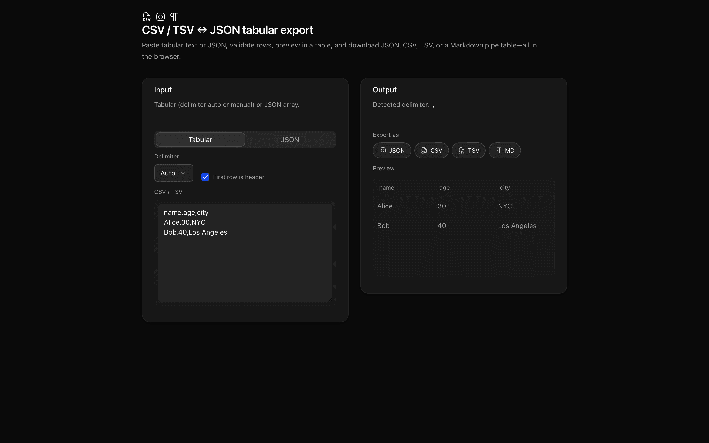 csv-tsv-json-export