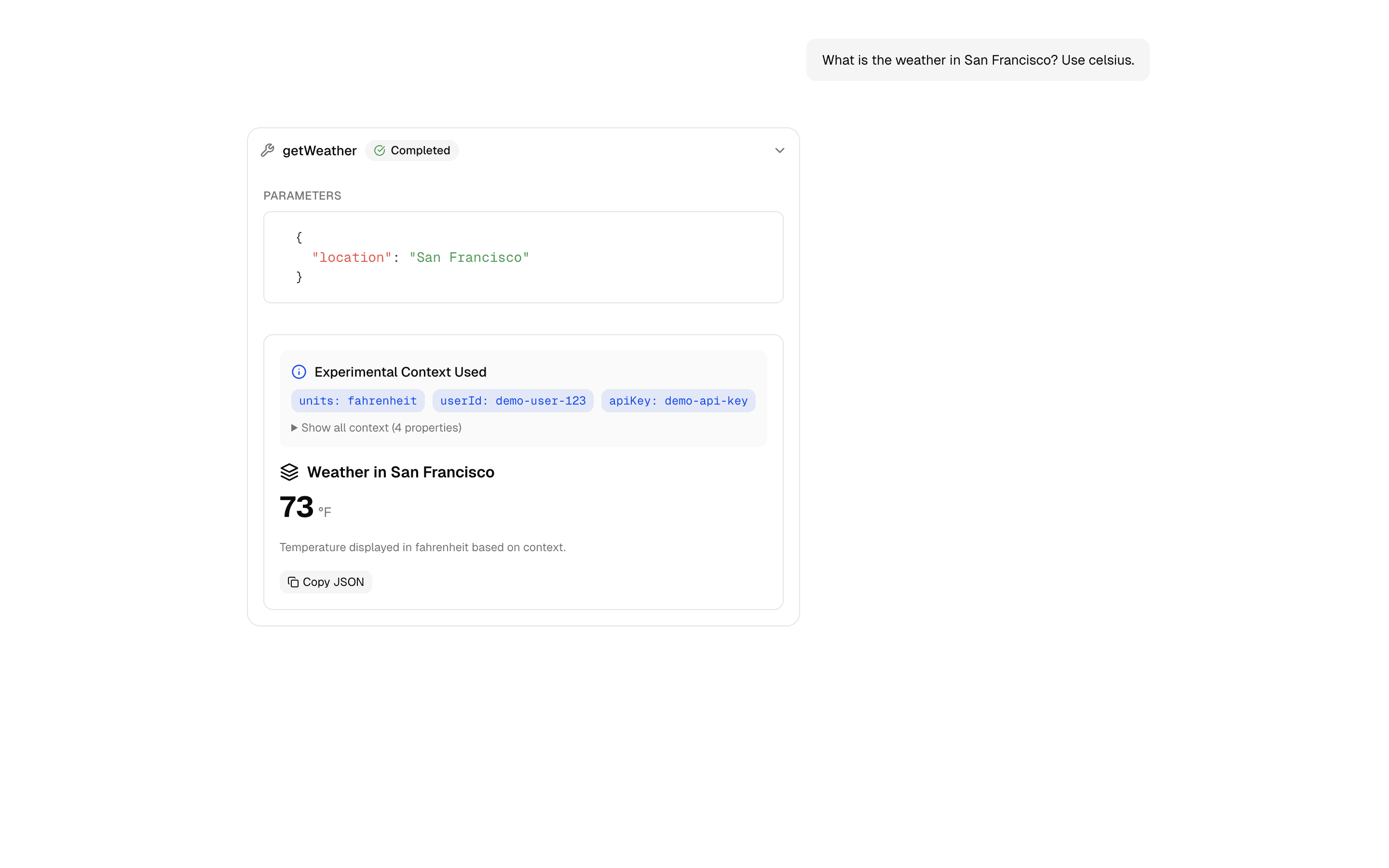 Tool API Context preview