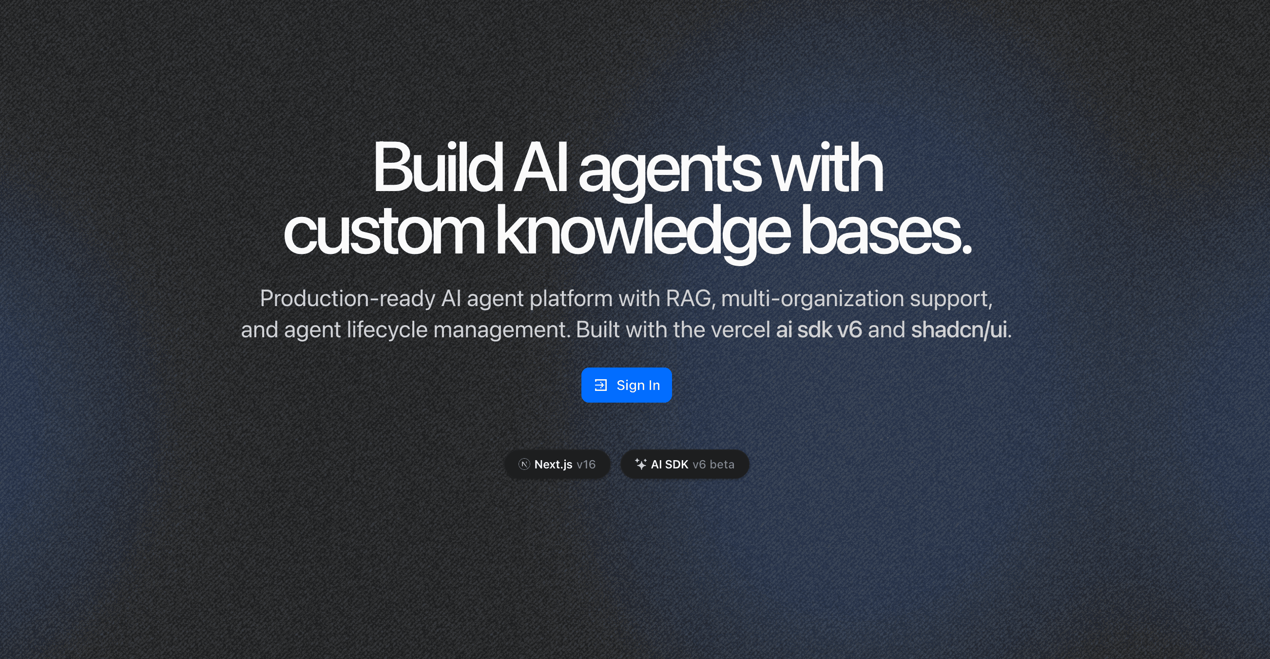 AI SDK Agent Platform