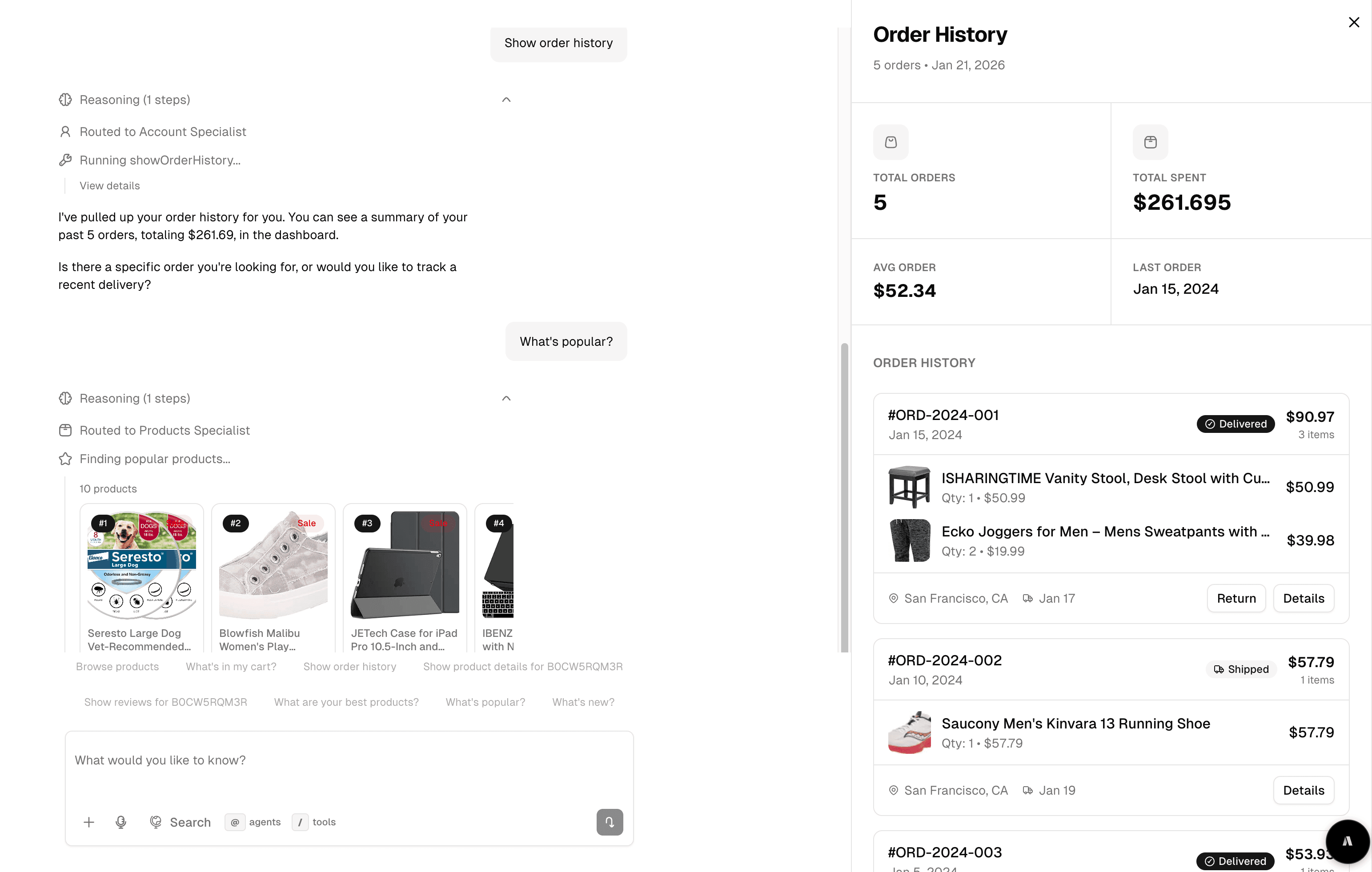 Ecommerce Multi-Agent preview 4